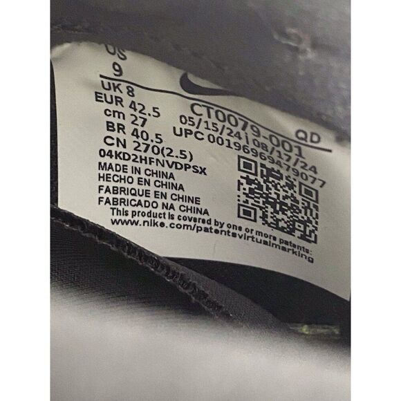 Men’s Sz 9 Nike Air Zoom LJ Elite Track & Field Jumping Spikes CT0079-001 W/Bag - Picture 10 of 10